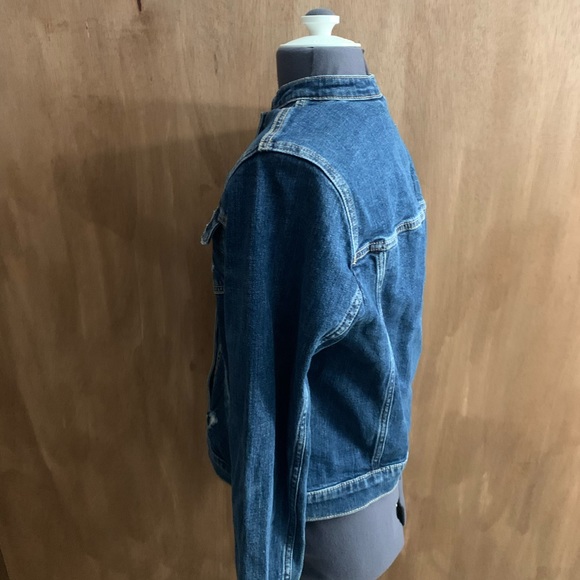 Hollister Women’s Blue Jean Jacket Sz M - Picture 9 of 12